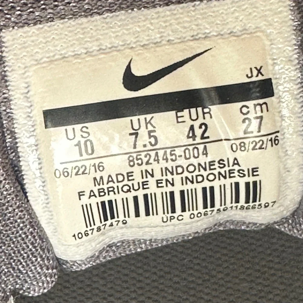 Nike Air Max Dynasty 2 Running Shoes Women 10 Grey 852445-004 Sneakers Athletic